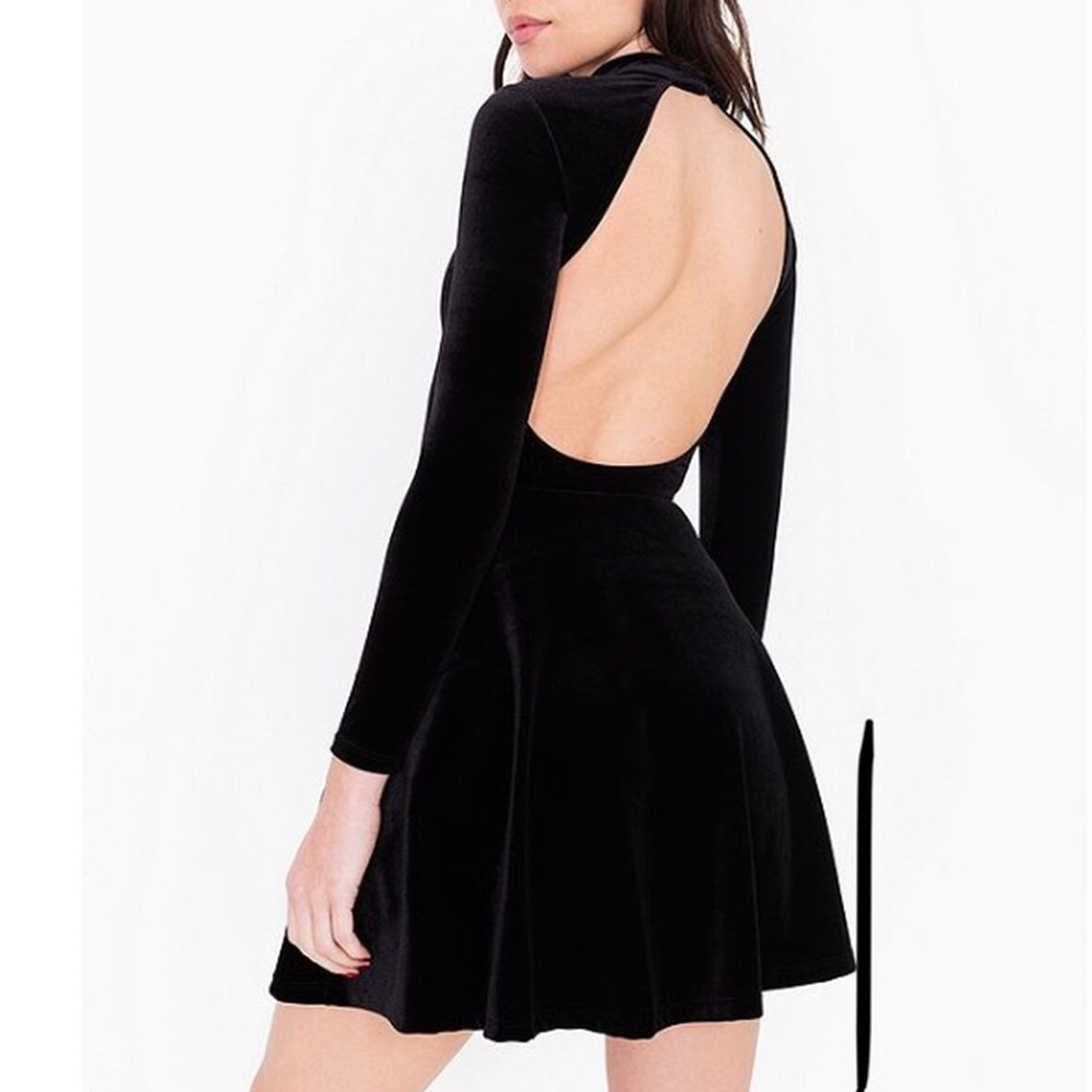 SALE‼️ American Apparel Velvet Long Sleeve Dress
